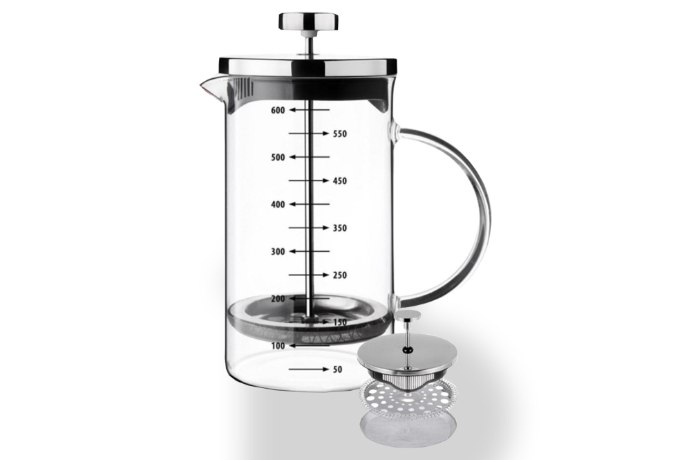 CAM DEMLİK 600 ML ( FRENC PRESS )